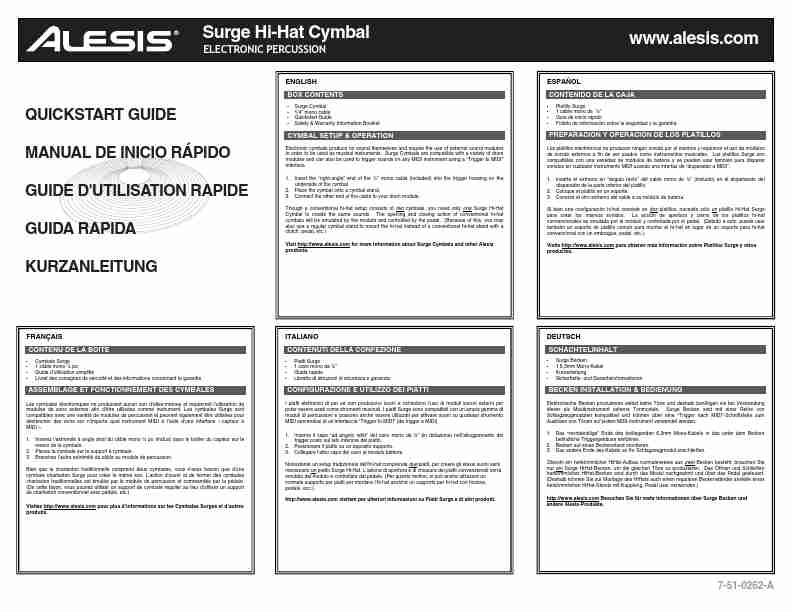 Alesis Musical Instrument 7-51-0262-A-page_pdf